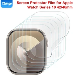 Soft Screen Protector Film for Apple Watch 10 Series 46mm 42mm Anti-Scratch Waterproof HD Clear Soft Film for iWatch 10 42/46mm