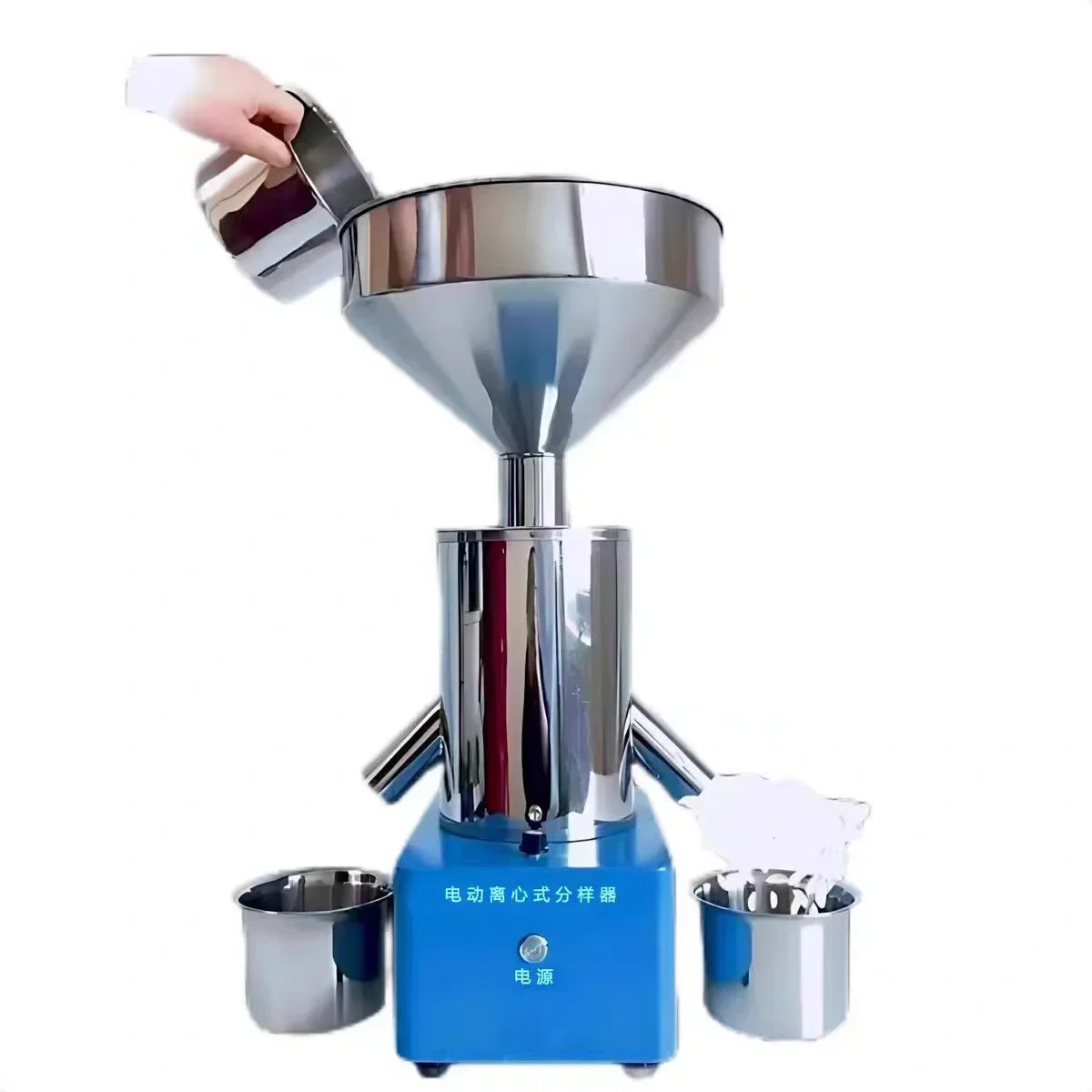 EasyGlobal Factory Direct Seed Divider Stainless Steel Grain Sample Splitter Precision Seed Separating Tool for Wheat Corn