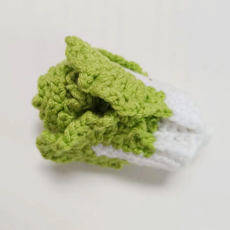 Hand-crocheted Cabbage Knitted Wool Cabbage Finished Product Fortune Treasure Key Chain Accessories