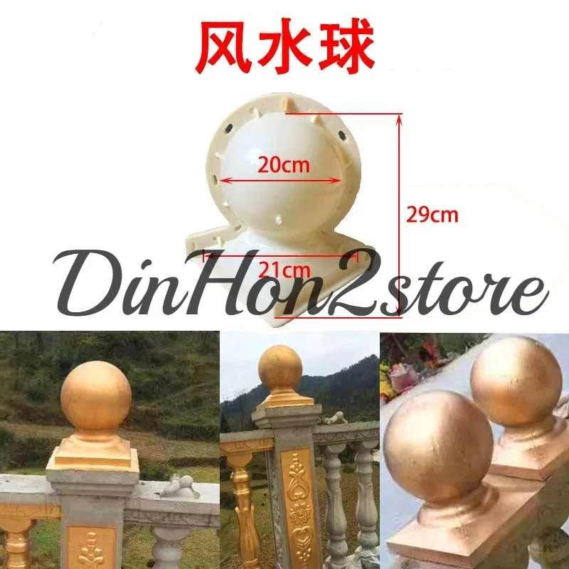 Customized Roman column railing mold balcony vase column guardrail handrail cement pillar fence model villa