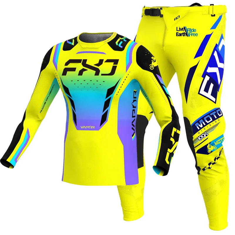 

NEW FXJ motocross jersey and pants mtb mx gear set combo off road motorcycle racing suit enduro equipment DH MTB Dirt Bike