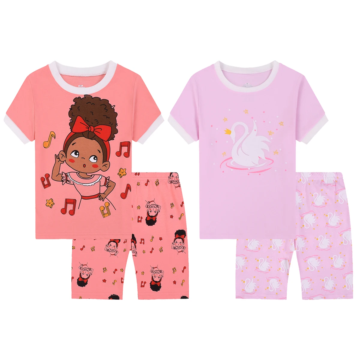 Pajamas for Girls, Pjs for Girl Summer Cotton