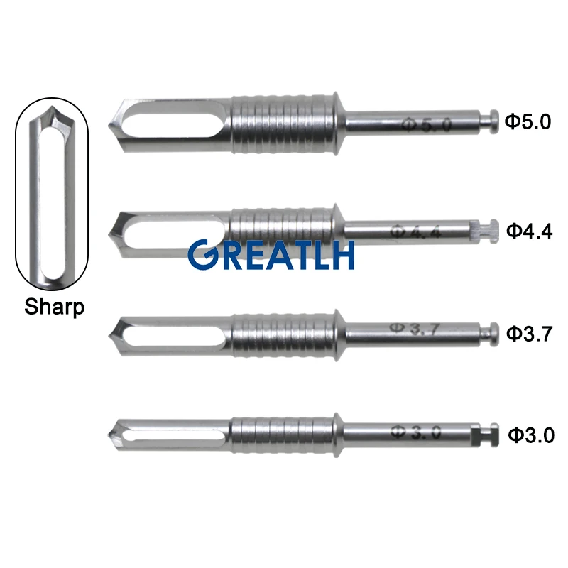 GREATLH Набор сверл для сбора костей для зубных имплантатов, боры для хирургических имплантатов, дрель для резки трепанов, стоматологические материалы, стоматологические инструменты