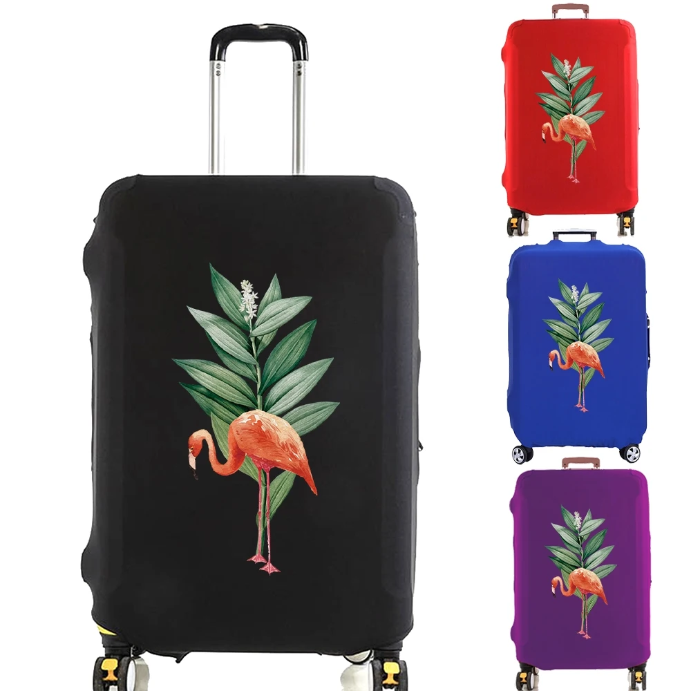 

Luggage Cover Suitcase Protector Dust Covered Elasticity Scratch Resistant Dust Case for 18-32 Inch Leaf Flamingo Travel Trolley