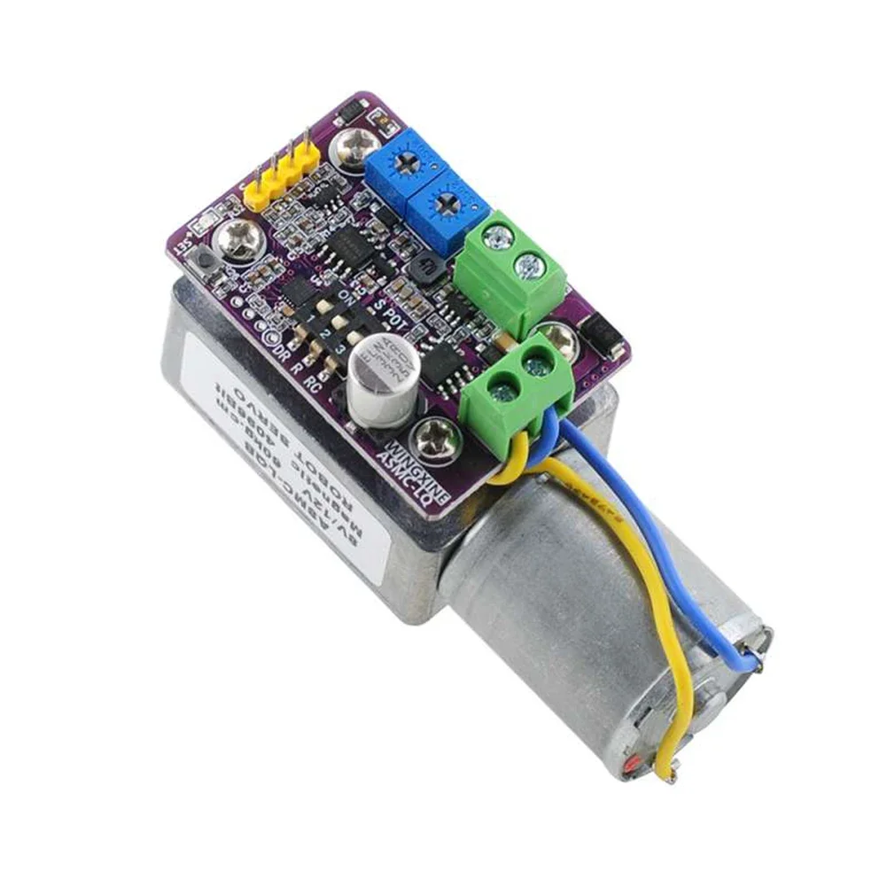 ASMC-LQB Servo 60 กก.360 องศา Magnetic Encoder หนอนเกียร์ลด Power Off Self-locking Servo สําหรับแขนหุ่นยนต์วาล์วควบคุม