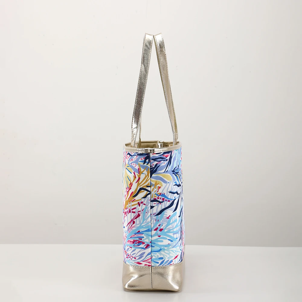 Sacola de abacaxi para mulheres, bolsa floral para senhoras, carry on, praia, esportes, academia, pernoite, fim de semana