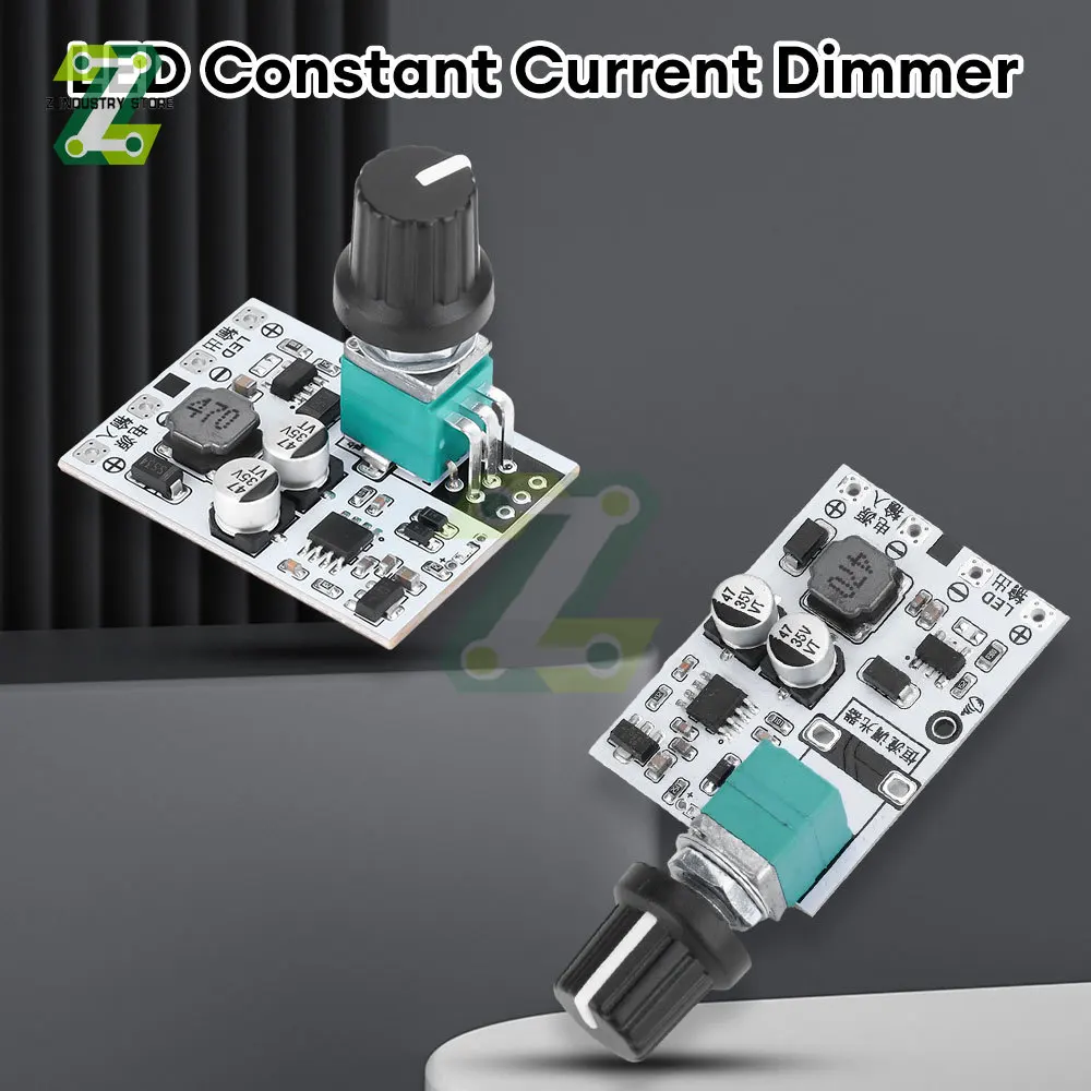 DC5-24V 1.2A LED Constant Current Dimming Driver Module Knob Potentiometer Voltage Adjustment Module