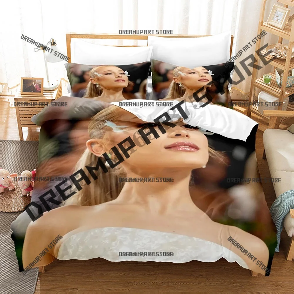 Fashion Ariana Grande Singer Bedding Set Single Twin Full Queen King Size Bed Set Kids Bedroom Duvetcover Sets Bed Sheet Set