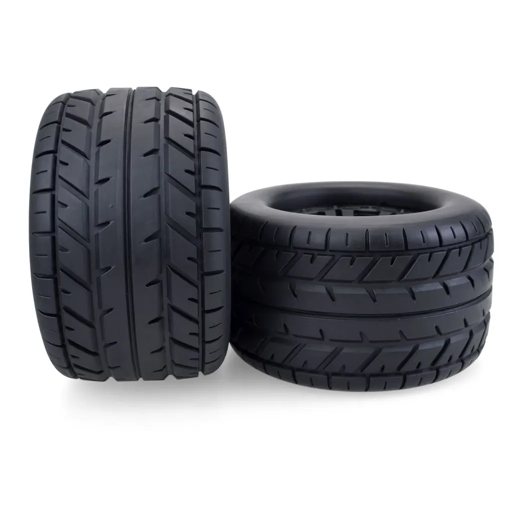 NEEBRC 115mm 1/10 RC Model Car Rubber Tire Wheel Tyre 12mm Hex for RC Crawler Off-road Buggy Monster Redcat HPI Traxxas Savage