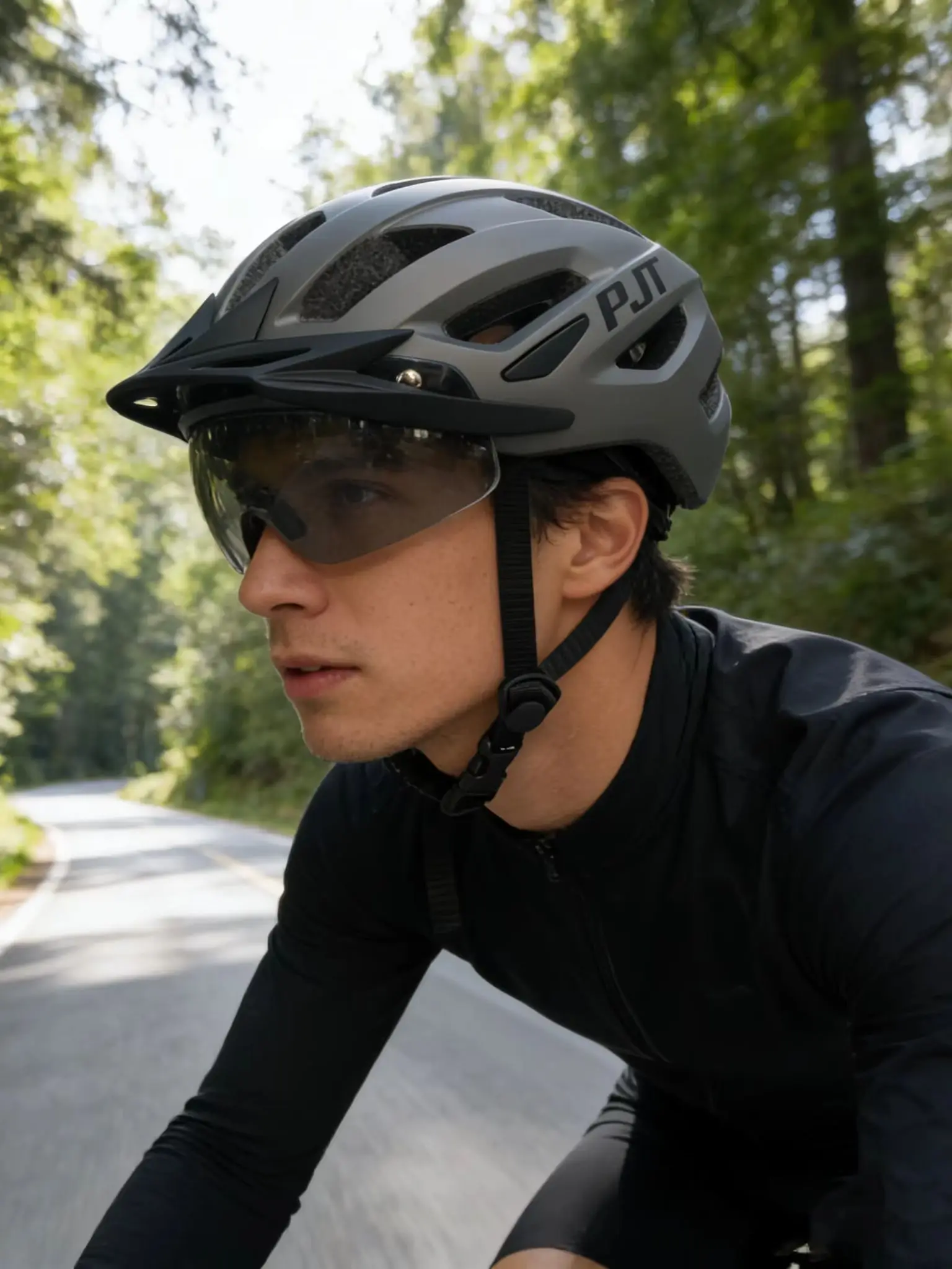 4-in-1-Fahrradhelm mit magnetischer Befestigung und Sonnenblende, Fahrradhelm für MTB, Rennrad, Größe M, L, 55–61 cm, CE-zertifizierte Sicherheitshelme – Detail 9