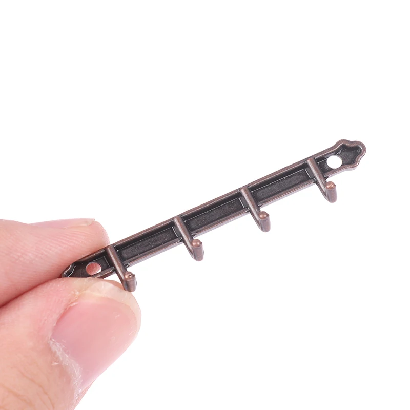 1 個 1/12 ドールハウス金属洋服ラック壁フックドールハウスミニチュア家具ドールハウスアクセサリーごっこ遊びおもちゃ