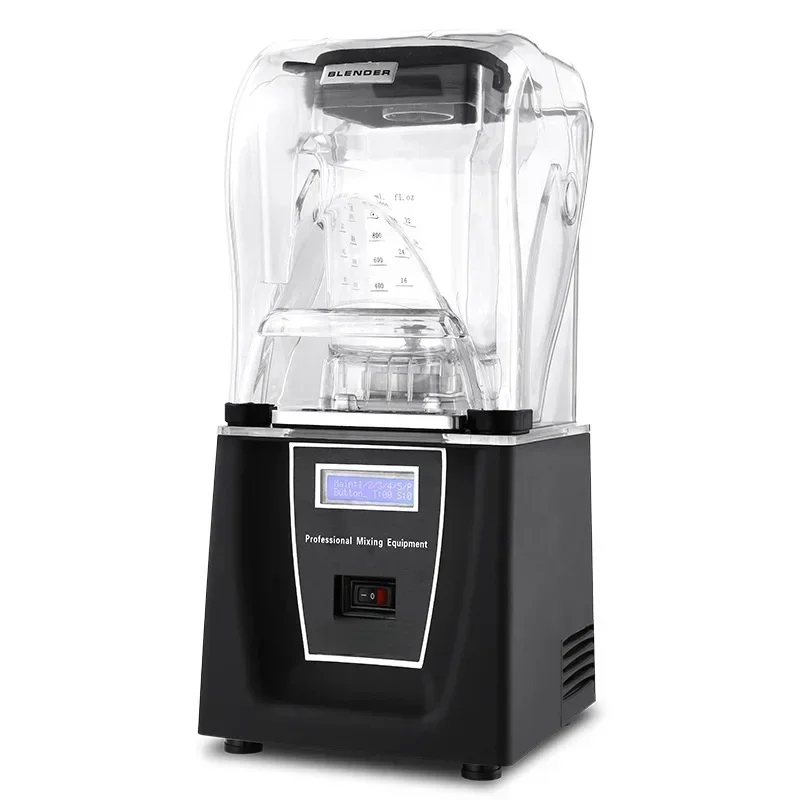 

Commercial High Performance Blender Sound Insulation 1800W Food Mixer Heavy Duty Blender BPA Free Mute Smoothie Maker