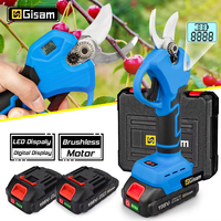 Gisam 30mm Brushless Electric Scissors Rechargeable Electric Pruning Shears Fruit Tree Bonsai Tool For Makita 18v Battery Pin