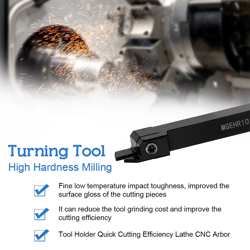 Lathe Turning Tool Holder 8mm, 10mm, 12mm, 16mm Shank – CNC Metal Turning Rod Holders with Lathe Cutter LK-AA219