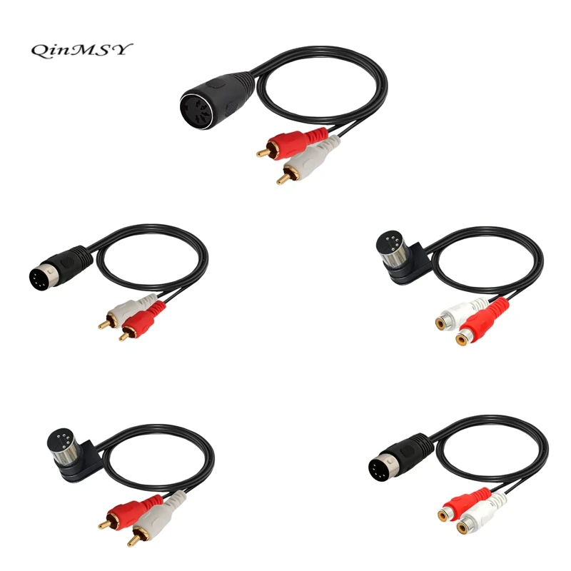 5 Pin Din MIDI Female To 2 RCA Male Professional Grade Audio Cable For Bang & Olufsen Naim Quad Stereo Systems 1.5M 5FT