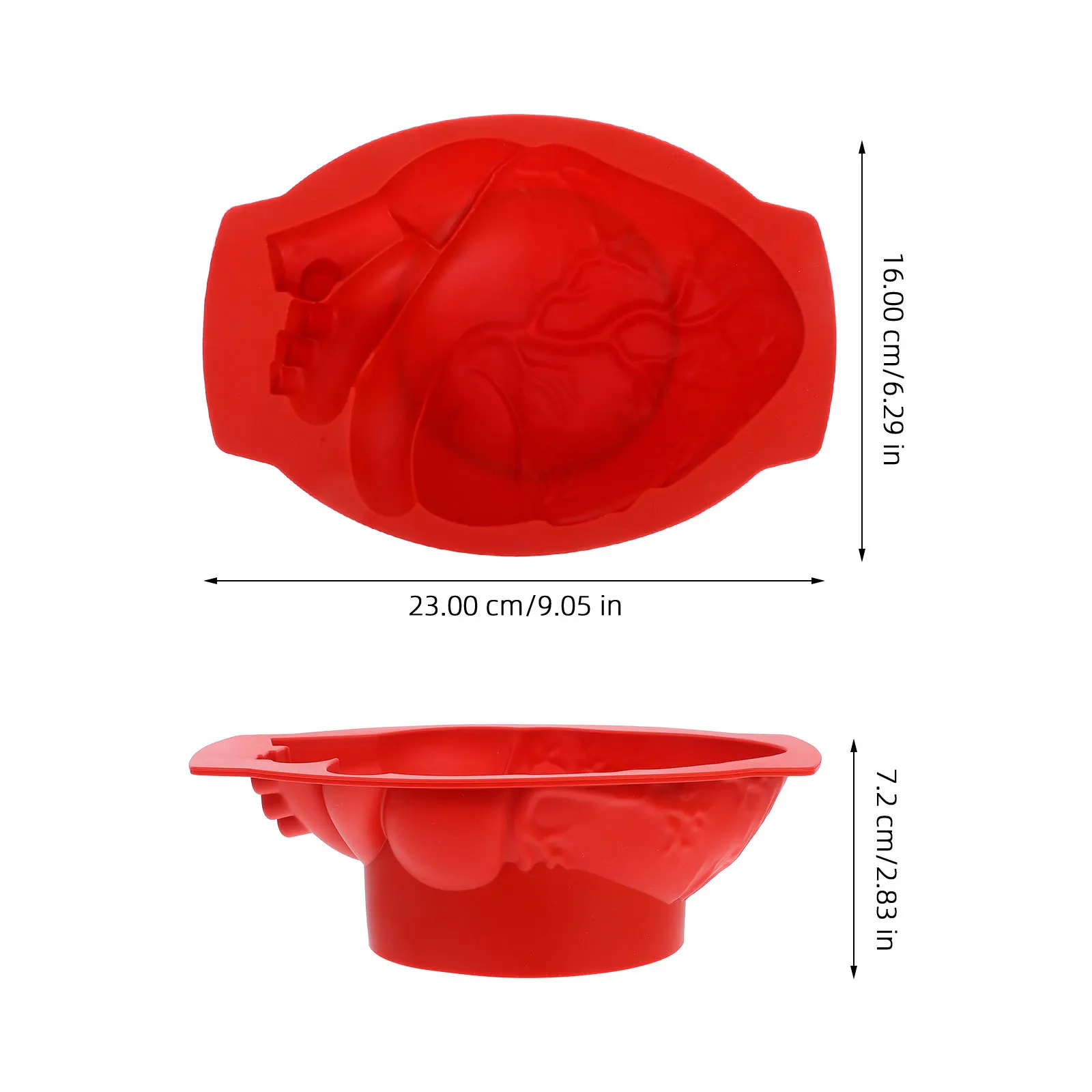 Molde de silicona para Chocolate con forma de corazón, molde antiadherente reutilizable para hornear para pastel, Fondant, postre, fiesta de Halloween