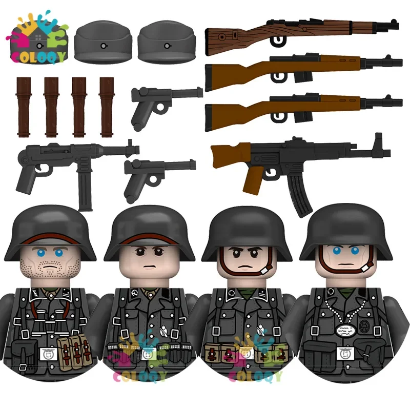 

New Kids Toys WW2 Military Army Building Blocks Germany Soldiers Mini Action Figures Medal Toys For Kids Christmas Gifts