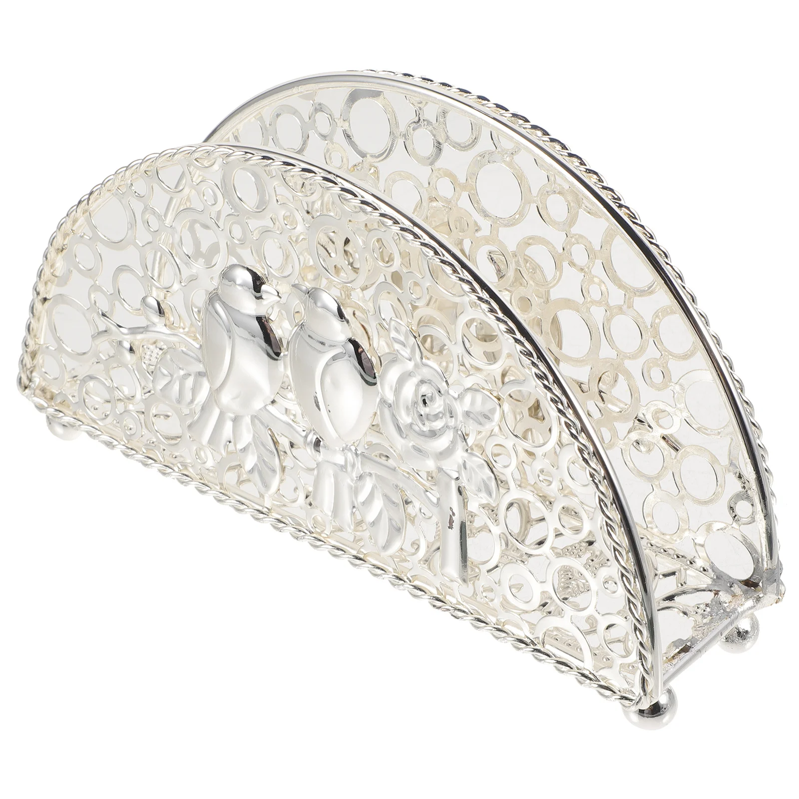 

Hollow Design Iron Table Holder For Kitchen Home Office Party Dispenser Modern Dinner Napkin Basket Decorative Guest Napkin