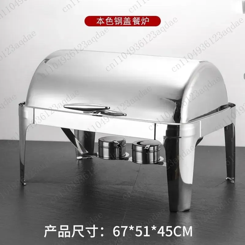 Stainless Steel Restaurant Buffet Stove Hotel Household Thermal Insulation Alcohol Stove Induction Cooker Open