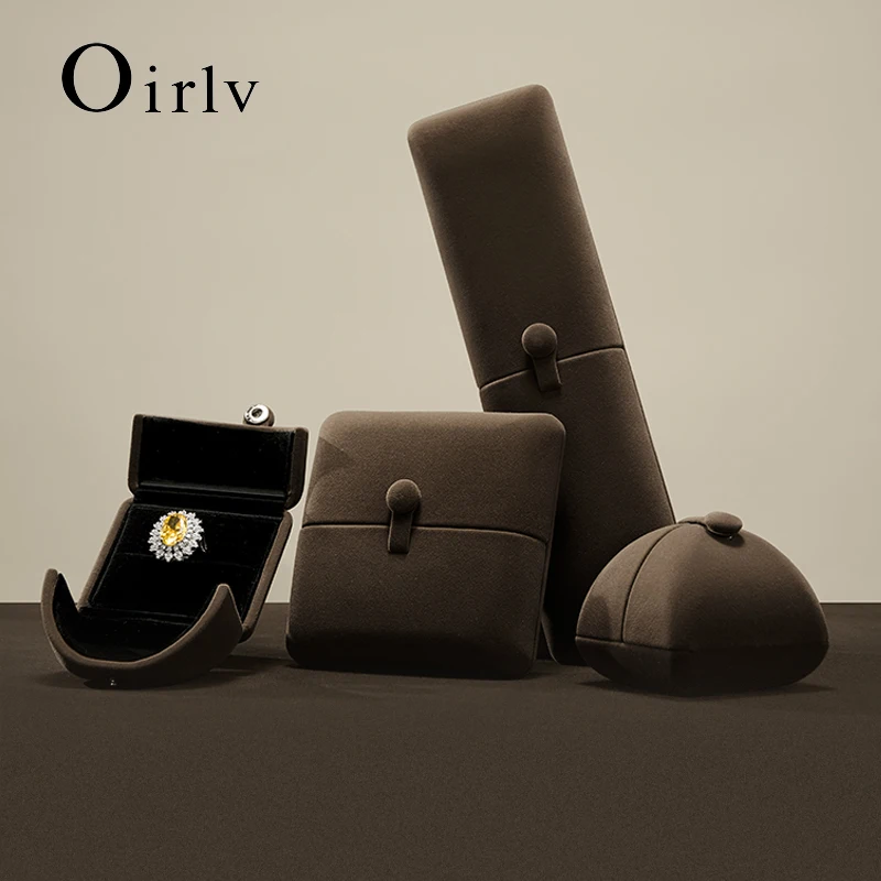 

Oirlv Jewelry Ring Box High end Jewelry Packaging Box Bracelet Rings Necklace Jewelry Box Anniversary Gift Box Wedding Ring Box