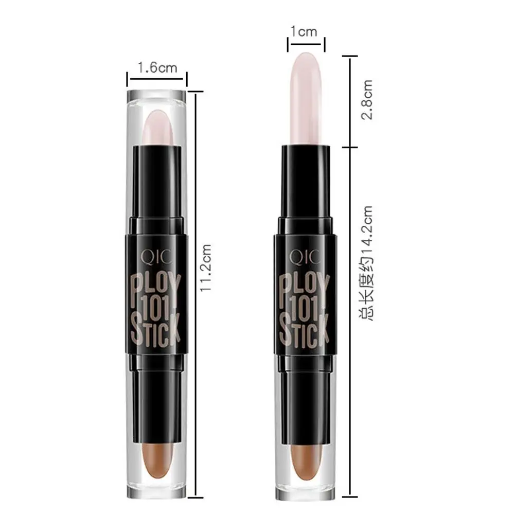 V Gesicht Doppelkopf Kontur Stick High-Light Shadow Concealer Stift wasserdicht und schweiß fest langlebigen Make-up-Stick