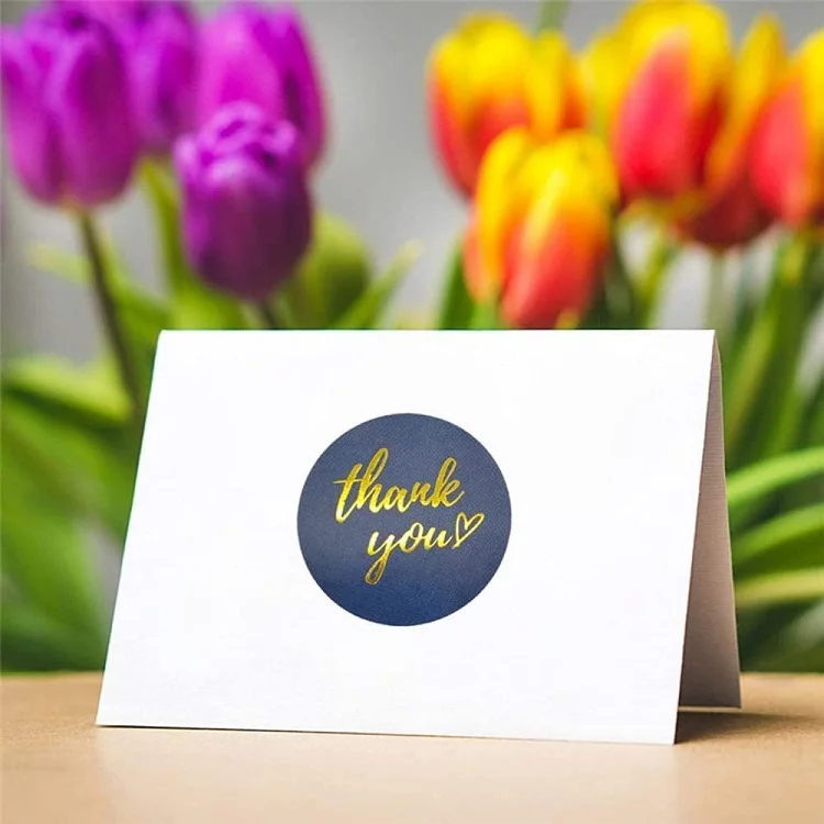 Thank You Stickers for Business Small Kid Packaging Sticker New Rolling Pack Stickers Lables Children's Stickers Roll TZ307