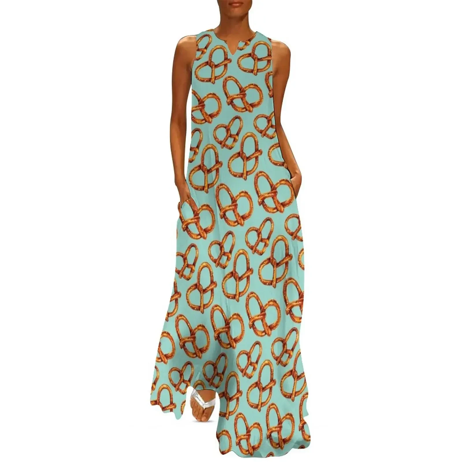 

Pretzel Pattern Long Dress elegant women's sets women's evening dresses evening dress women Dress
