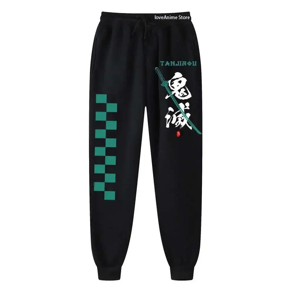 2025 Japanese Anime Demon Slayer Women Running Pants Joggers For Men Sweatpant Sport Jogging Fiess Gym Fleece Trousers