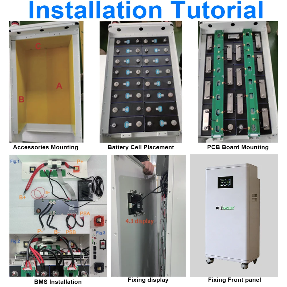 EU Stock Lifepo4 Battery 51.2V 280AH 314AH 334AH Box JK V19 CAN RS485 15kWh 16kWh DIY Solar Storage Max 16 Parallel Tax Free