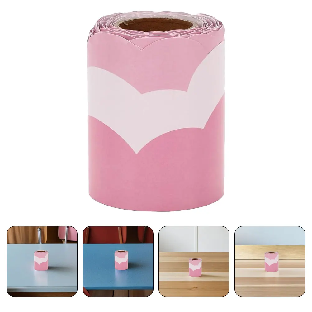 

7.5Cmx15M Cloud Shape Border Trim Roll Die-Cut Bulletin Board Decorations Preschool Classroom Party Backdrop Scalloped Clouds