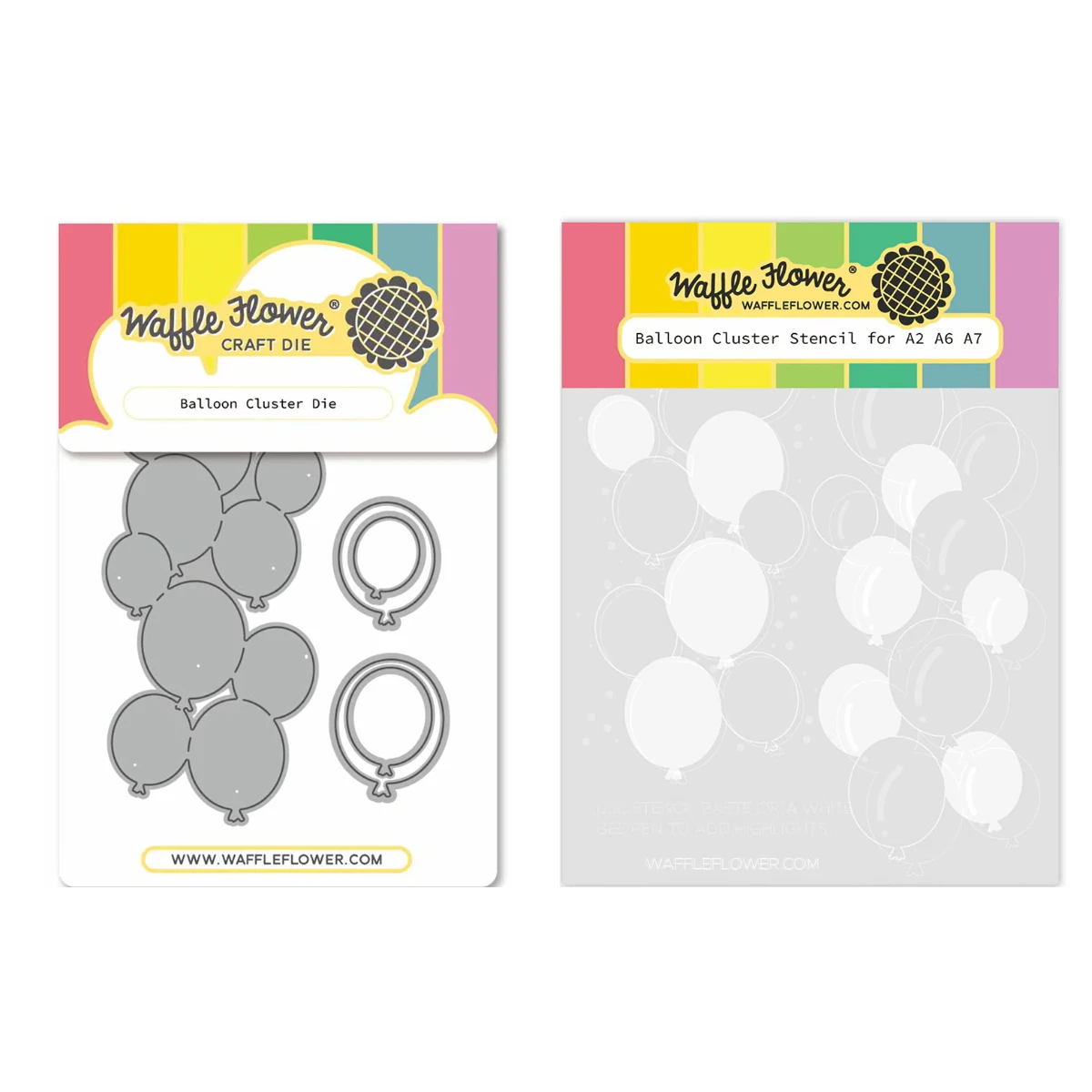 August 2026 New Waffle Flowers Heart Balloons Die Reel in Die Metal Cutting Dies Stencil Stamp DIY Scrapbook Handmade Album Card image 3