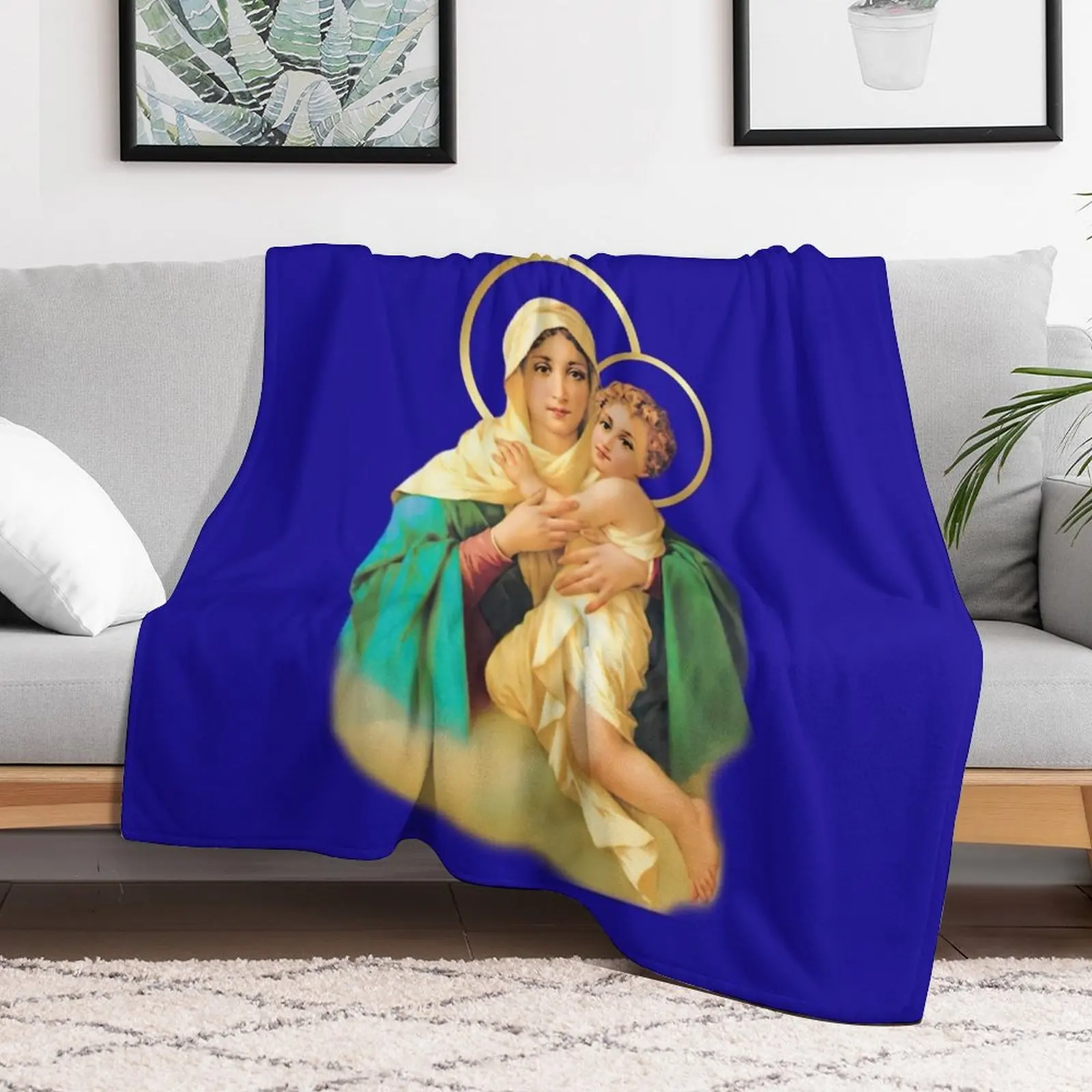 Our Lady of Schoenstatt Virgin Mary Catholic Saint 2020-020 Throw Blanket