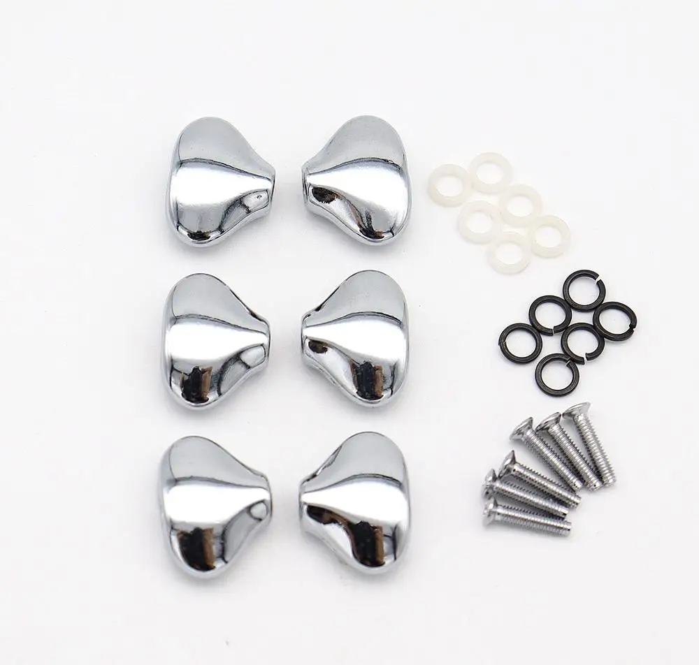 6Pcs Electric Guitar Tuning Pegs Button Guitar Tuners Machine Head Buttons Head for Electric Guitar Accessories