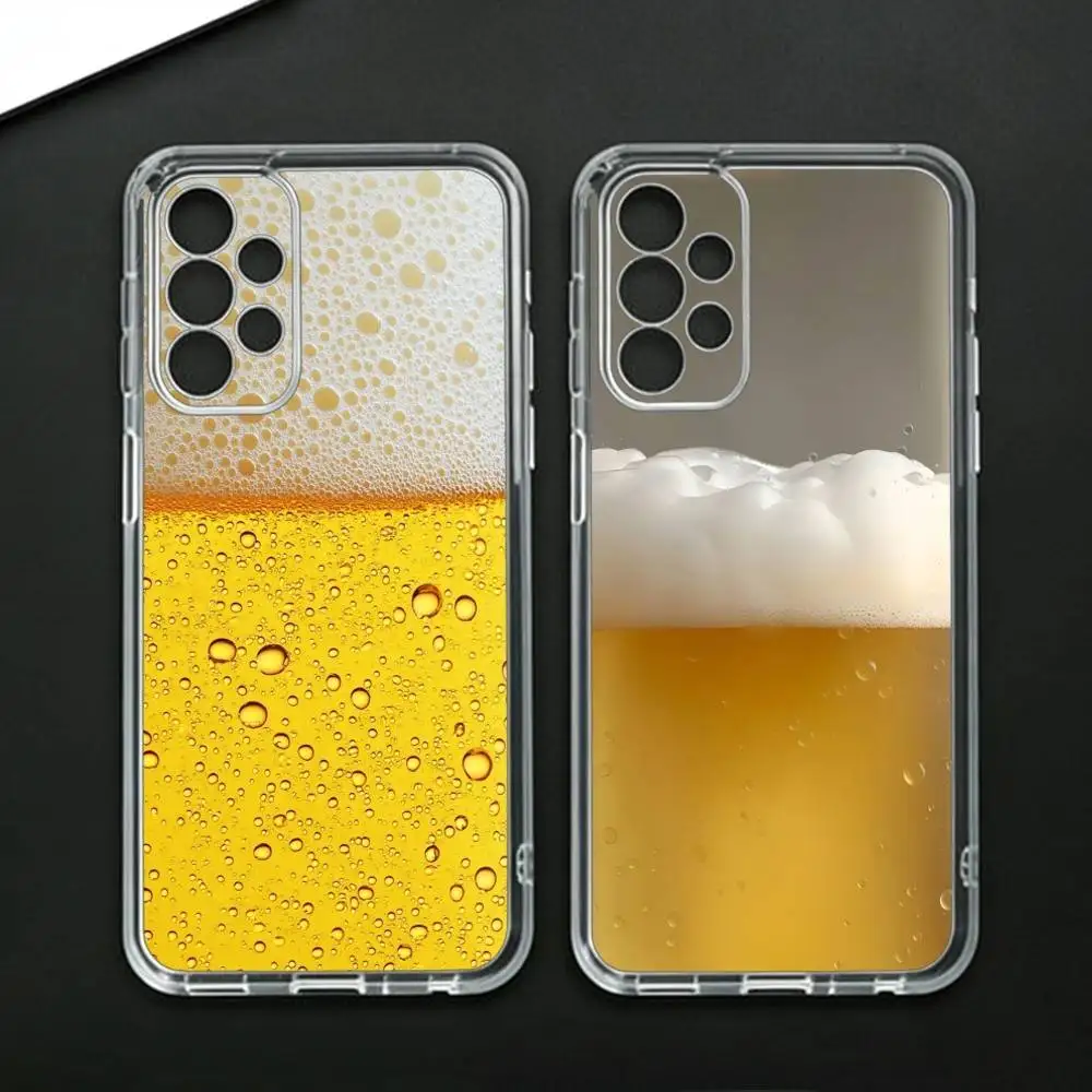 Beer Alcohol CHEERS  Phone Case For Samsung Galaxy A71,A70,A52,A51,A40,A30 Transparent Cover