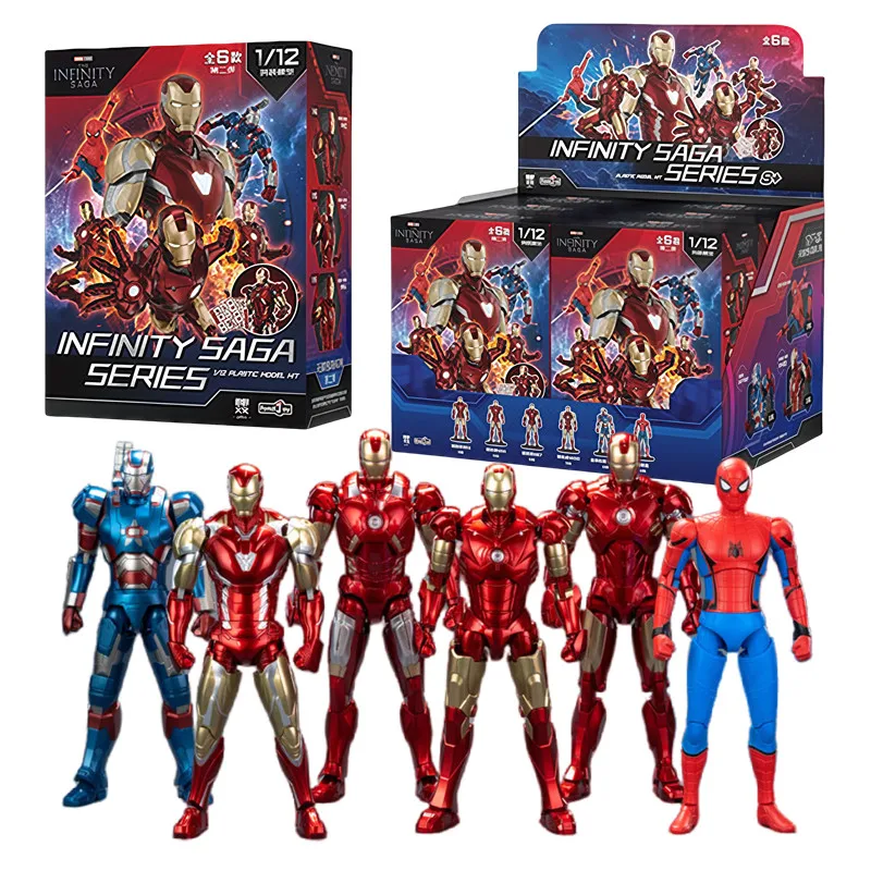 

Marvel Avengers splicing model Iron man Spider Man patriot War Machine action figure 1/12 scale plastic model kit
