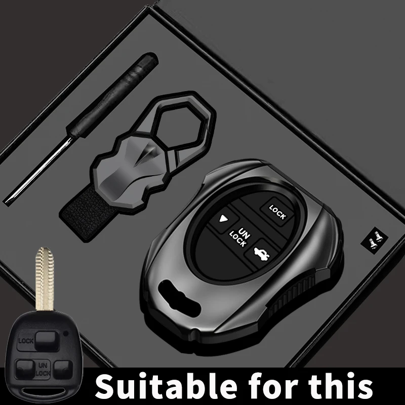 2 3 Buttons Car Key Case Cover For Toyota FJ Cruiser Land 2008-2014 Yaris Echo For Lexus ES GS LS IS RX SC LX RX400h