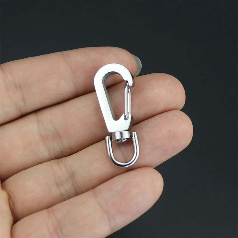 1Pc Mini Zinc Alloy Spring Backpack Clasps Spring Snap Hook DIY Key Ring Camping Backpack Jewelry Making Accessory