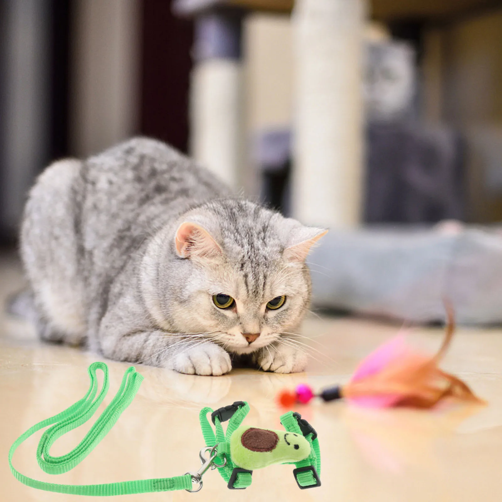 

Durable Nylon Vest Leash Set for Small Pets S Hamster Bunny Traction Rope Harness Rope Adjustable Bunny Strap Pet Clothes