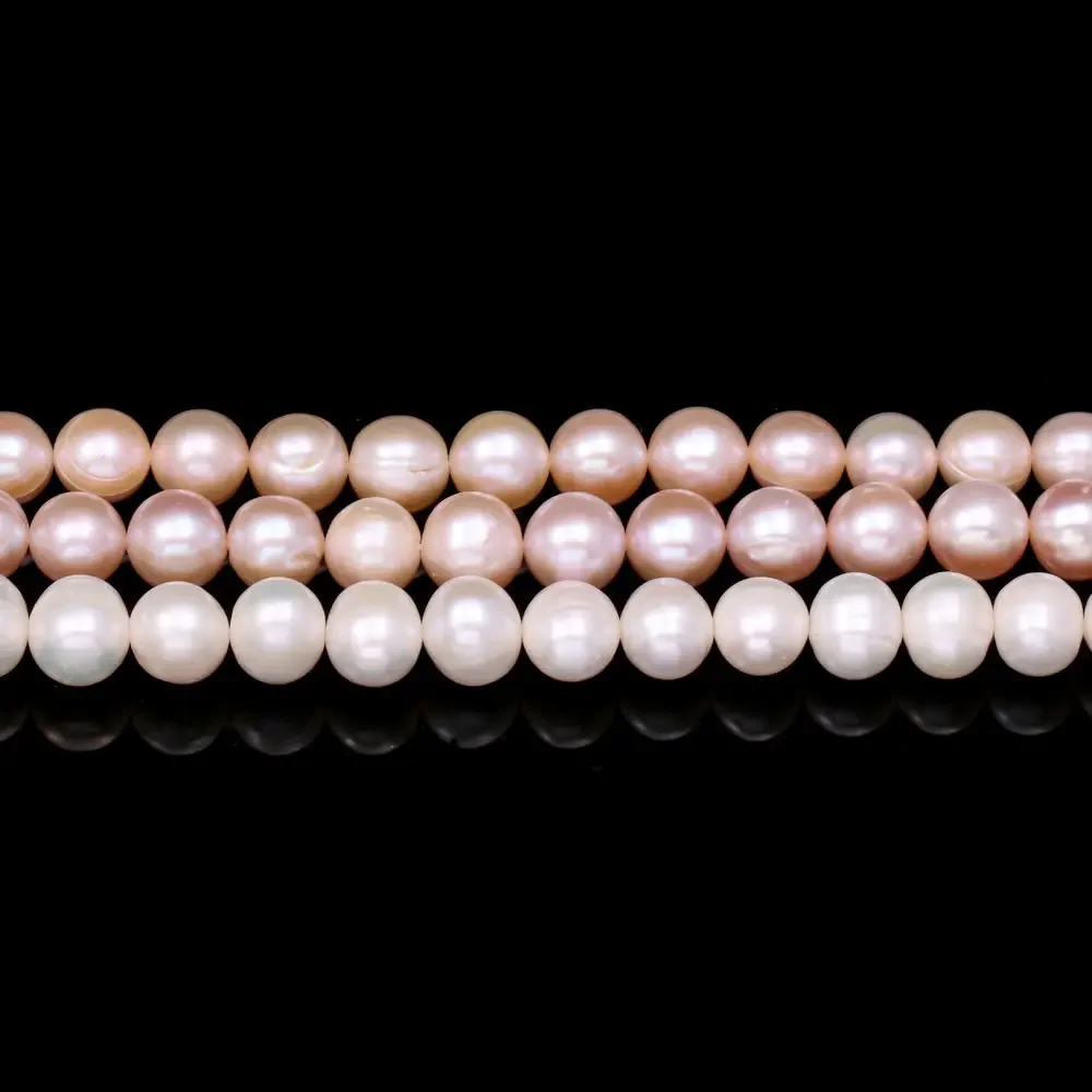 

10-11mm Round Spacer Beads Natural Freshwater Pearls Beads for Jewelry Making Supplies DIY Women Necklace Bracelet Accessories