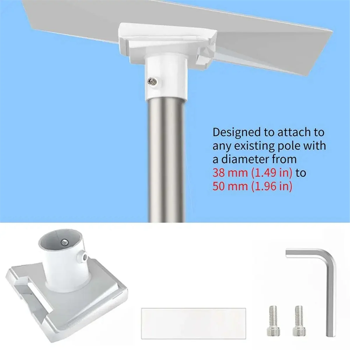 For Starlink Gen3 Pipe Adapter Round Tube Plastic Adapter