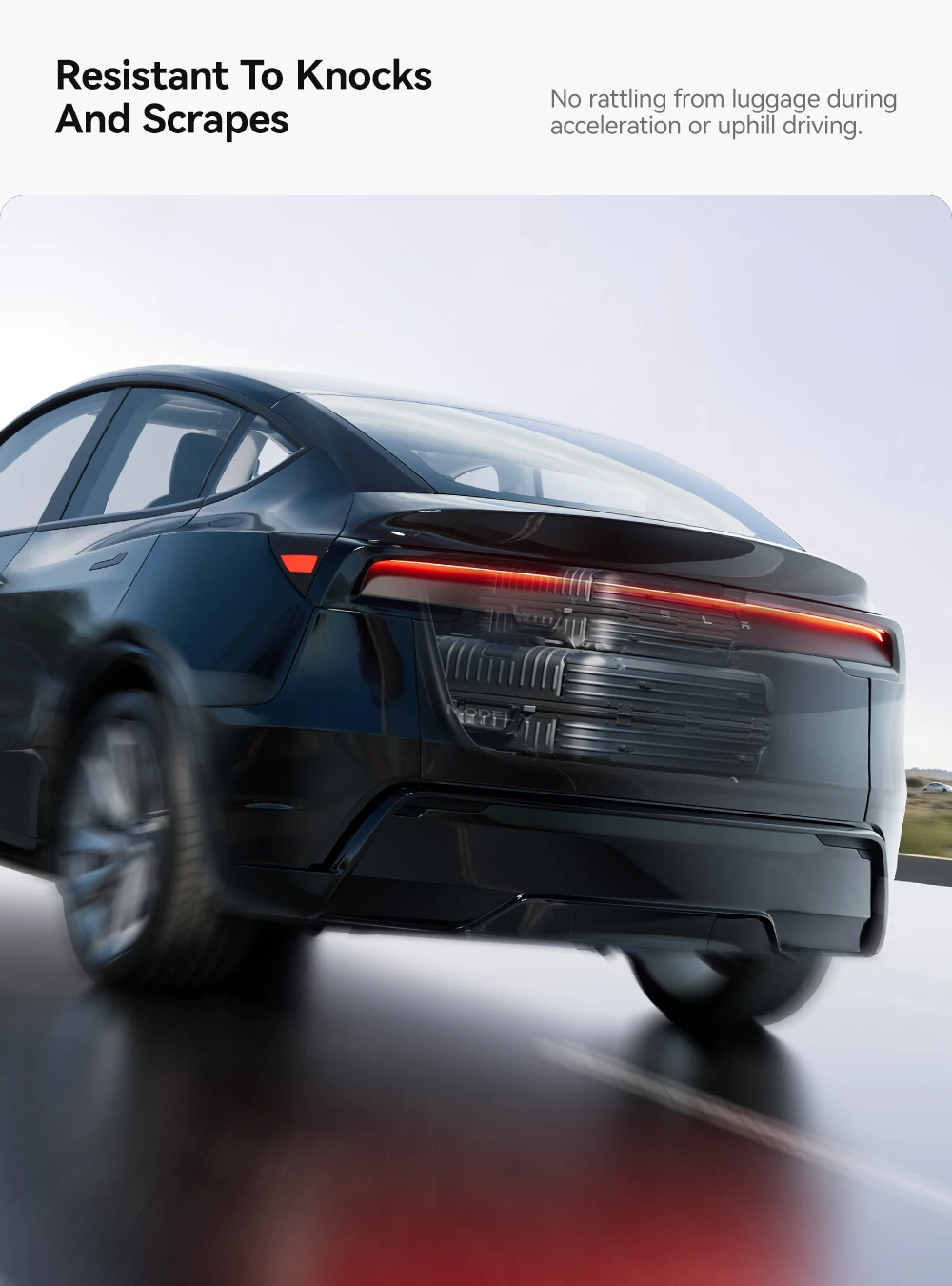 YZ für Tesla Model Y Juniper 2026 Kofferraum-Schutzmatte TPE Anti-Schmutz Wasserdichte Rückwand-Schutzauflage – Detail 9