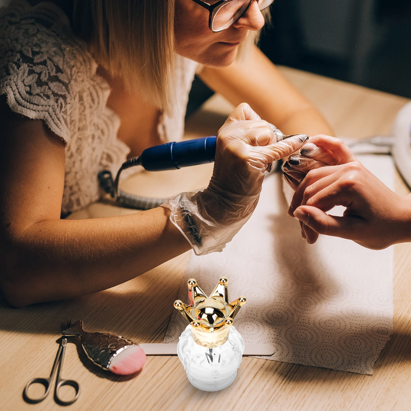Contenedores de maquillaje Botellas pequeñas con tapas Frascos de uñas Mini subpaquete de esmalte vacío Aceite