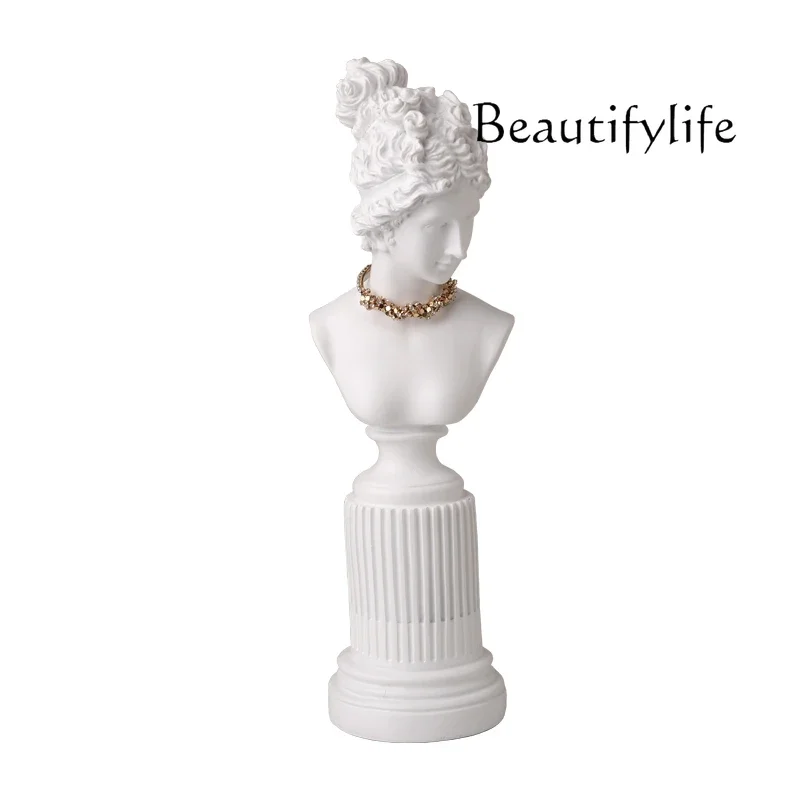 B4 Necklace Rack, Jewelry Display Rack, Portrait Sculpture, Model Decoration, High-end Decorative Window Display