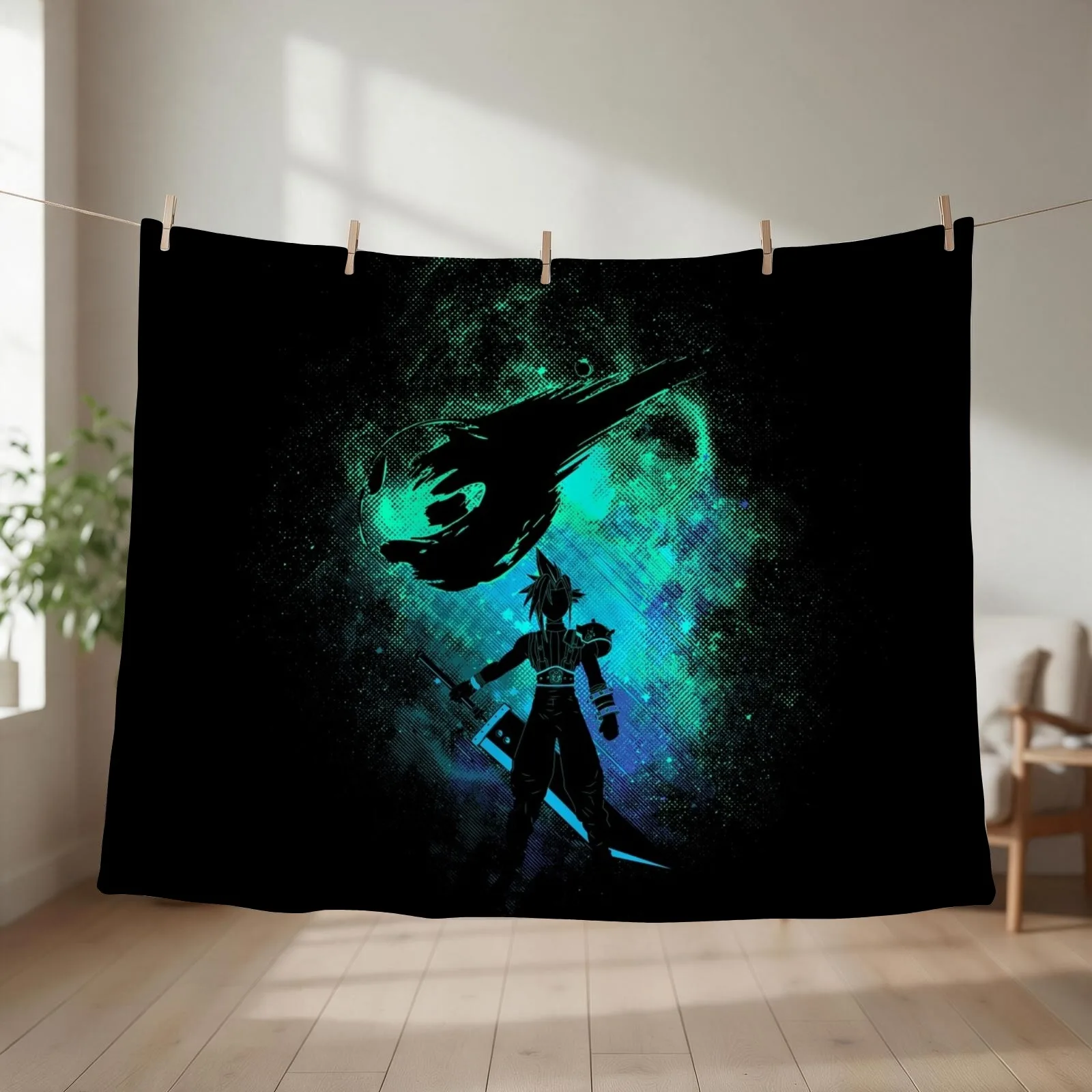 Ex soldier Art Throw Blanket couch cozy soft plush fuzzy picnic outdoor blanket