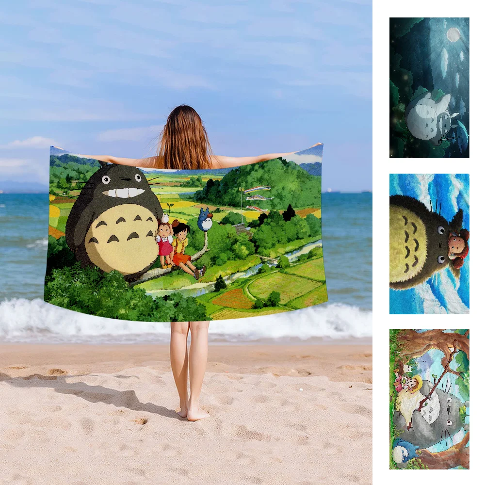 Anime Totoro Cartoon Beach Towel Cute Kawaii Room Decor Bath Girls Children Hand Towels For Bathroom Shower