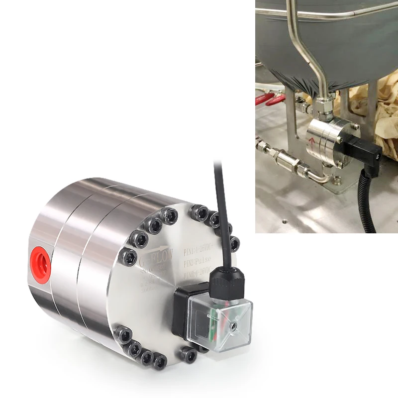 Shanghai Jns Kerosene Edible Blood Flow Meter Oval Gear Flow Sensor