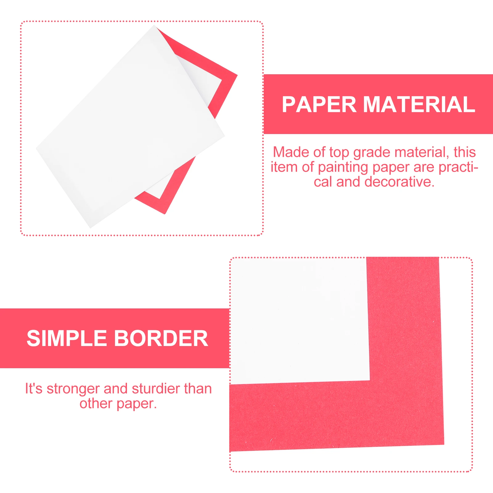 

20 Sheets Colorful Cardstock Paper Strong Kids Drawing Mounting Graffiti Painting Frame Decorative Art Supplies