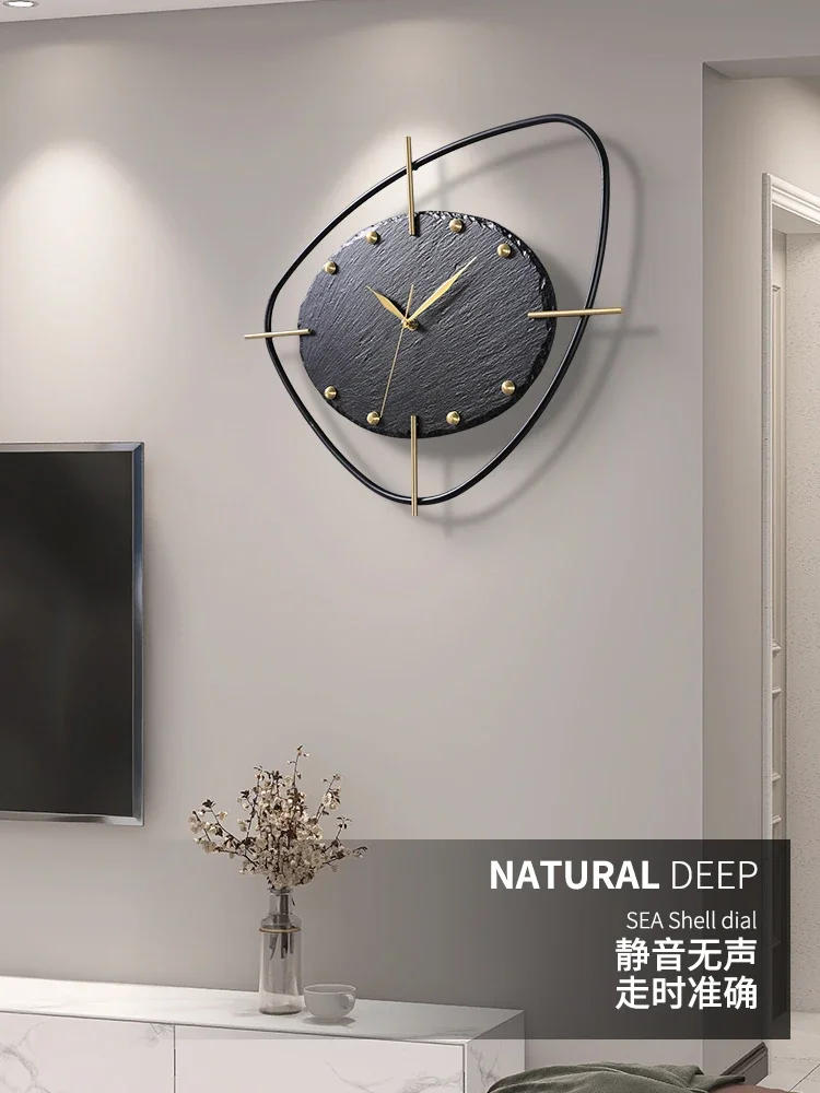 Creative art rock wall clock living room wall decoration clock fashion net red clock wall watch