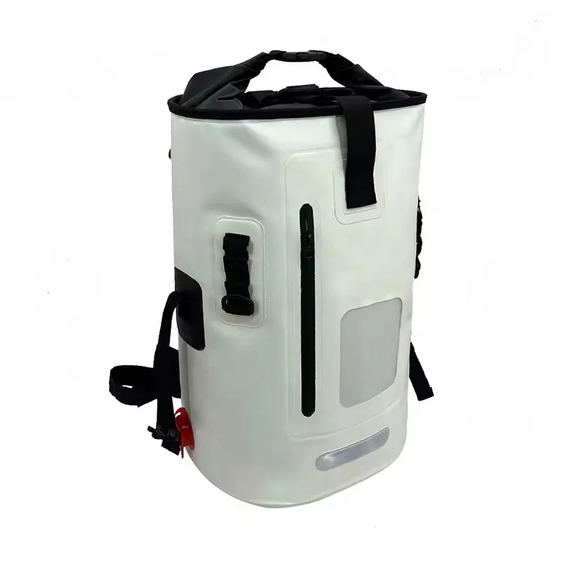 40L Waterproof Collapsible Portable Dry Backpack with Roll Top Closure for Kayaking Boating Sailing Camping & Outdoor Activities