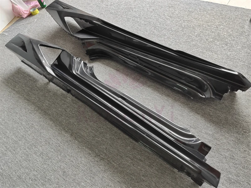 لامبورغيني هوراكان LP580 LP610 عالية الجودة جميع ألياف الكربون طقم الجسم P-نمط الجانب تنورة طقم الجسم